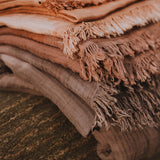 EARTHBORN AUT24 | NATURALLY DYED KINDERDECKE 8-Lagig Musselin