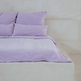 Percale bed linen – mineral dyed in lilac