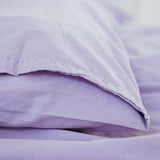 Percale bed linen – mineral dyed in lilac