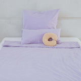 Percale bed linen – mineral dyed in lilac